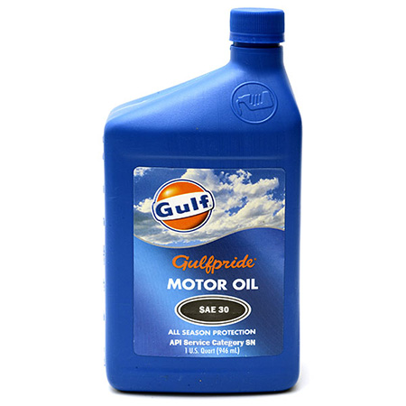 GULFPRIDE MOTOR OIL 30 SN 12/1QTS CASE